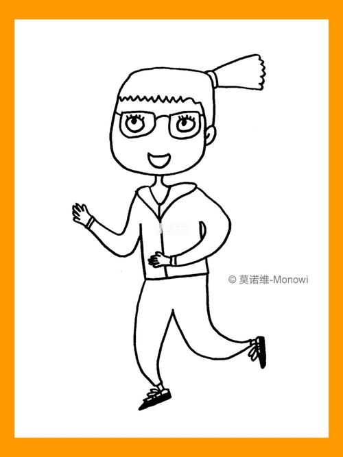 虛擬人奔跑簡(jiǎn)筆畫(huà),簡(jiǎn)筆畫(huà)人物跑  第2張