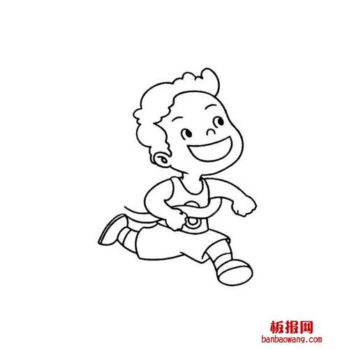 虛擬人奔跑簡(jiǎn)筆畫(huà),簡(jiǎn)筆畫(huà)人物跑  第4張