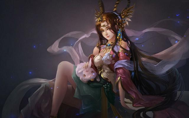 貂蟬虛擬人物圖片,貂蟬肖像畫(huà)  第3張